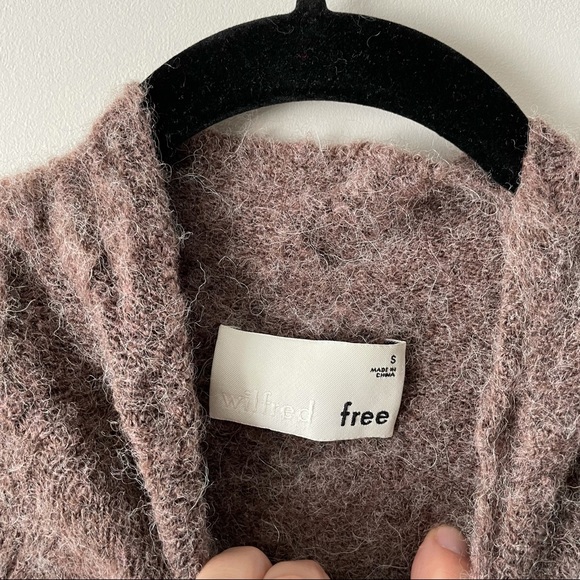 ARITZIA Wilfred Free Michal Alpaca Wool Knit Sweater Small - Picture 6 of 7